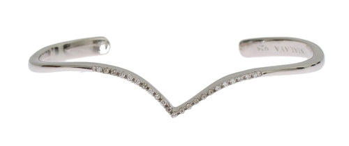 Nialaya Skyfall CZ 925 Silver Bangle Bracelet - ClickThatClicks 