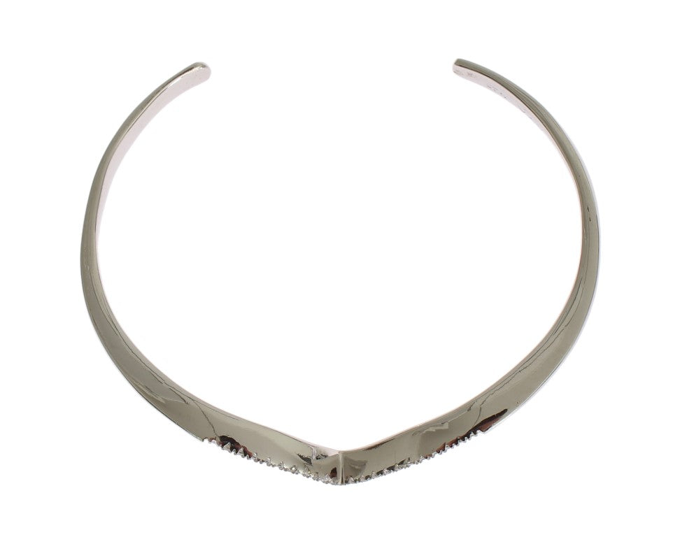 Nialaya Skyfall CZ 925 Silver Bangle Bracelet - ClickThatClicks 