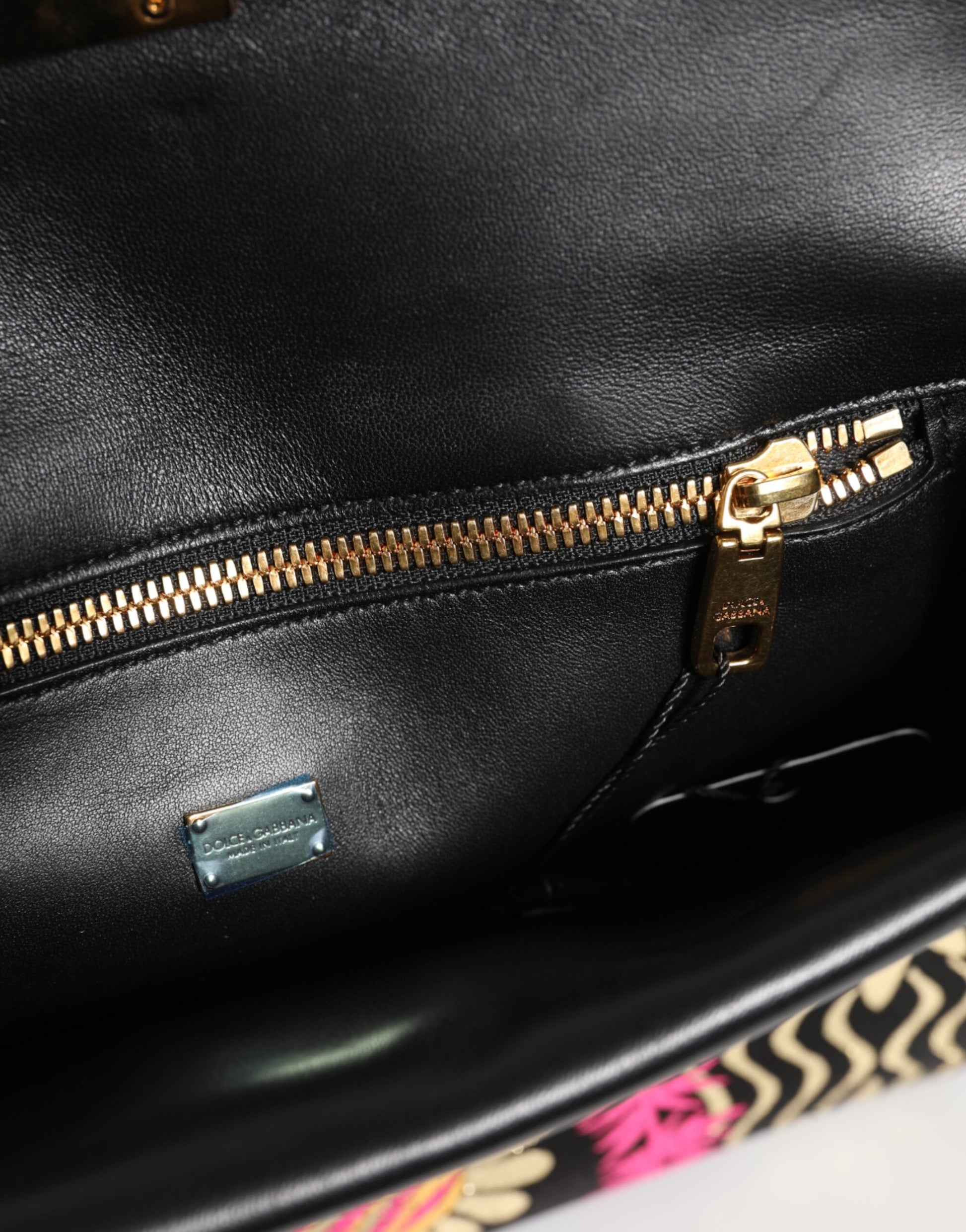 Dolce & Gabbana Multicolor Jacquard Floral Document Briefcase Bag - ClickThatClicks 