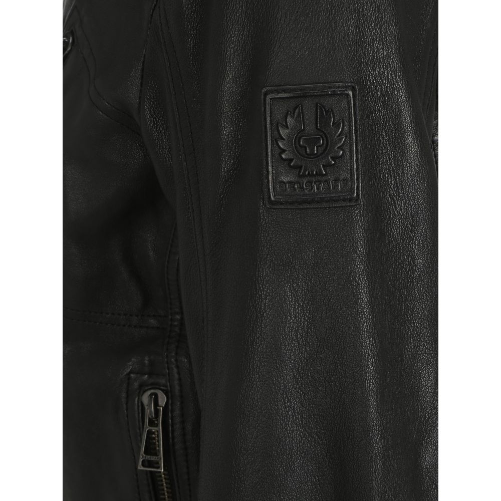 Belstaff Black Leather Jacket - ClickThatClicks 