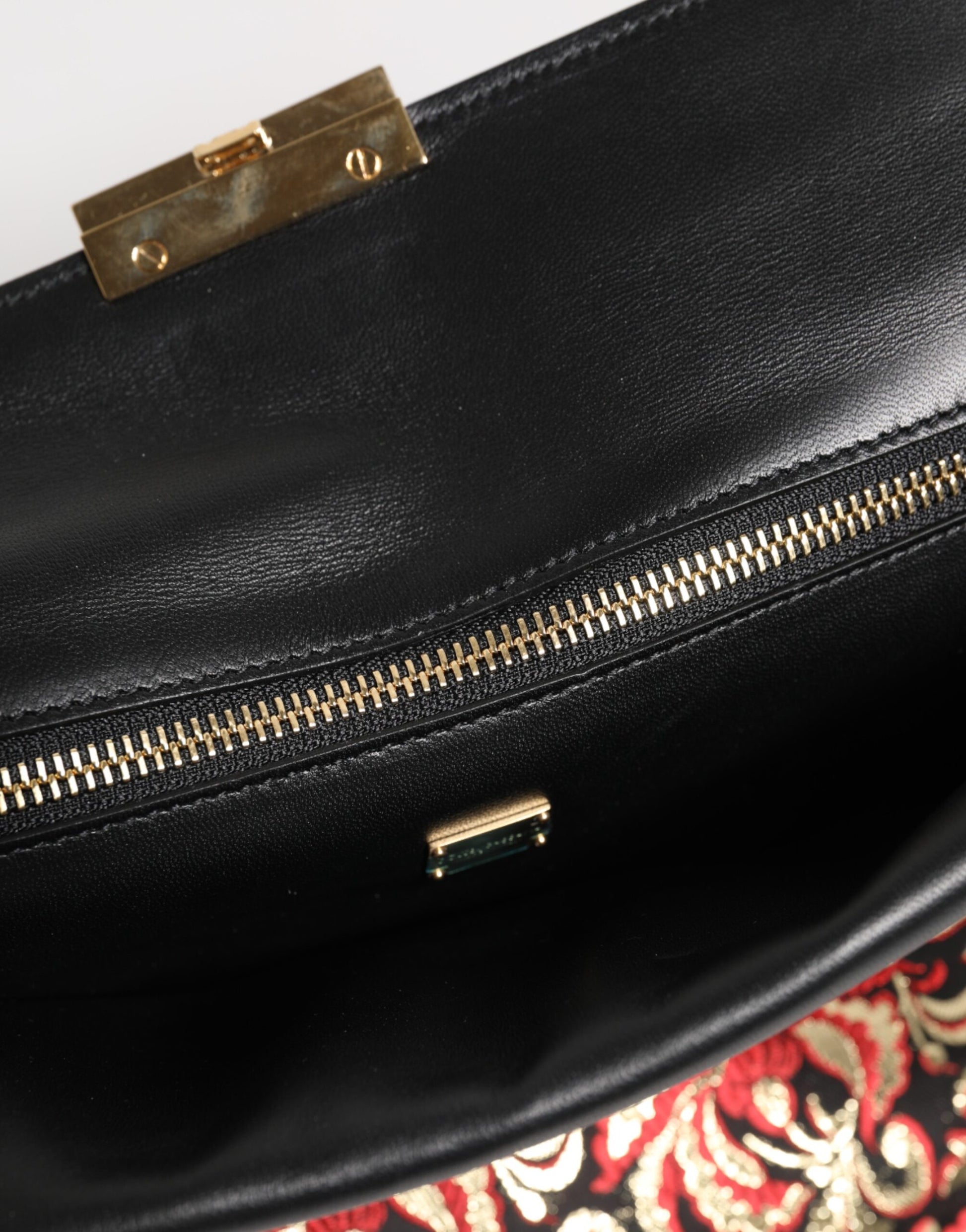 Dolce & Gabbana Multicolor Jacquard Floral Document Briefcase Bag - ClickThatClicks 