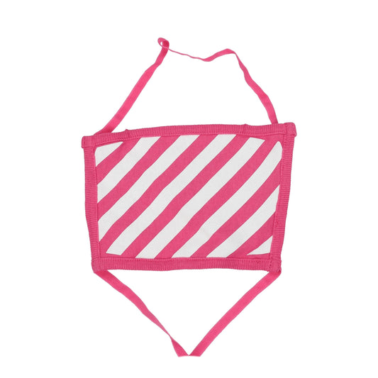 Off-White Pink Cotton Facemask - ClickThatClicks 