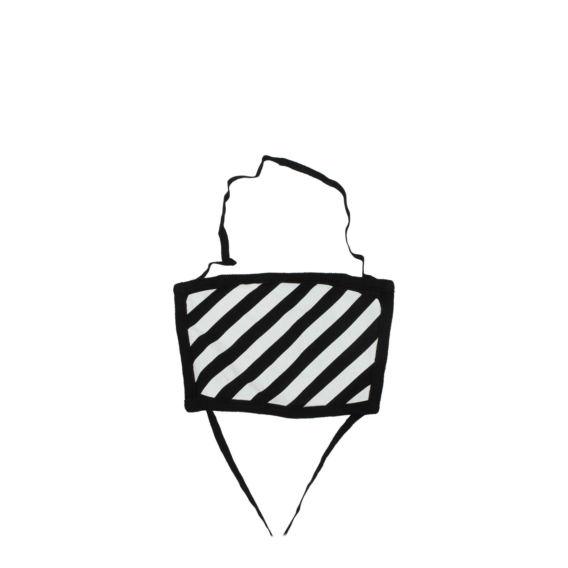 Off-White Black Cotton Facemask - ClickThatClicks 