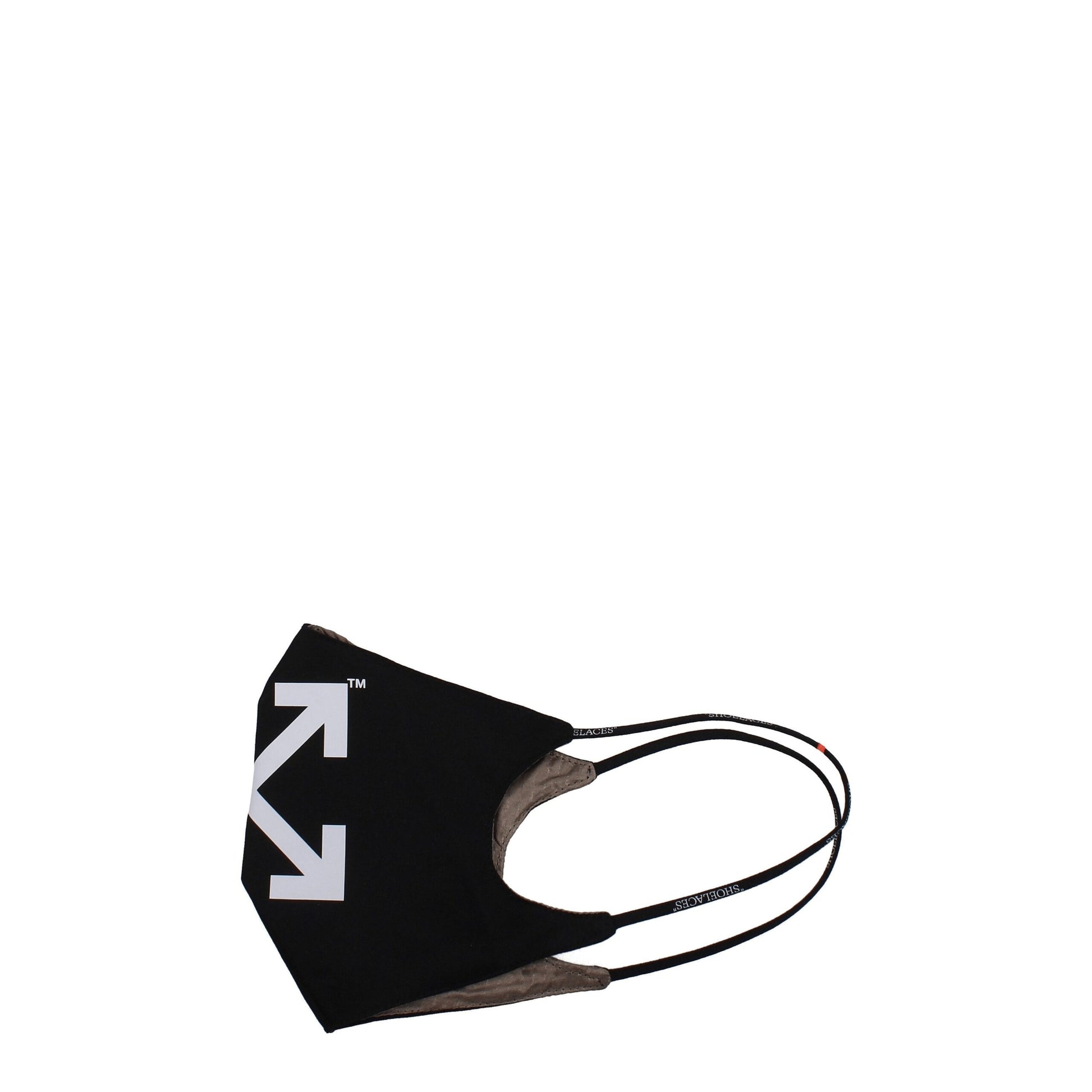 Off-White Black Cotton Facemask - ClickThatClicks 