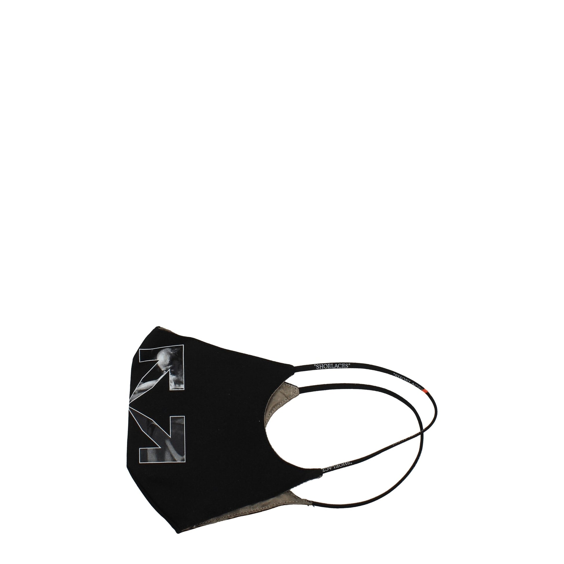 Off-White Black Cotton Facemask - ClickThatClicks 