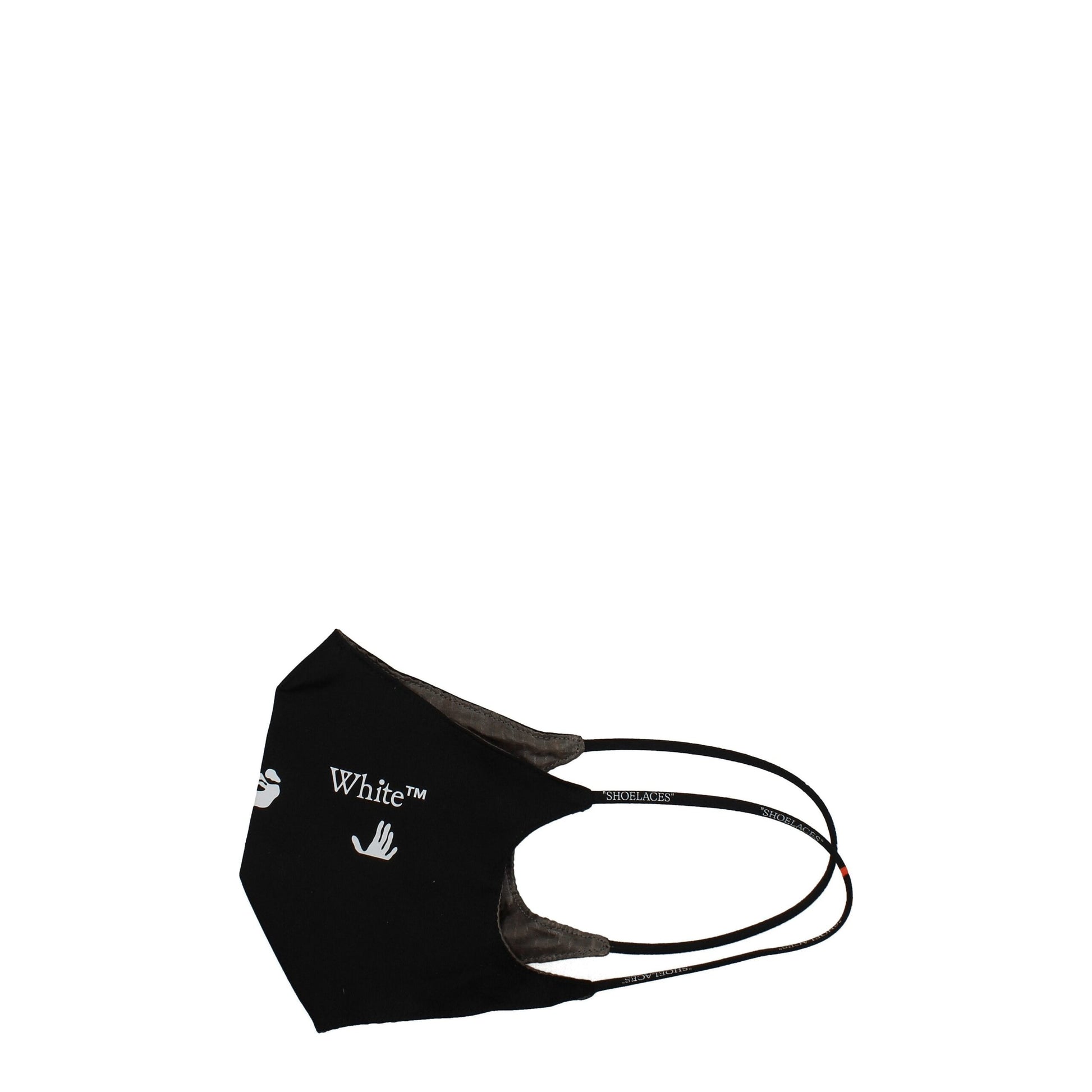 Off-White Black Cotton Facemask - ClickThatClicks 