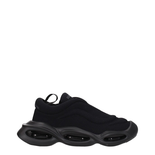 Dolce & Gabbana Black Fabric Chunky Sneakers - ClickThatClicks 
