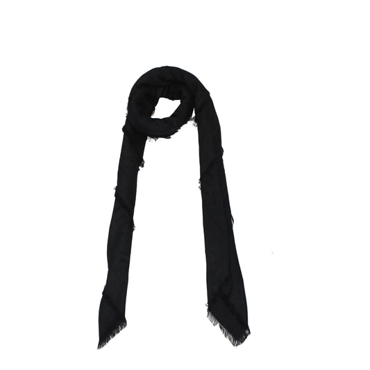 Balmain Black Viscose Foulard - ClickThatClicks 