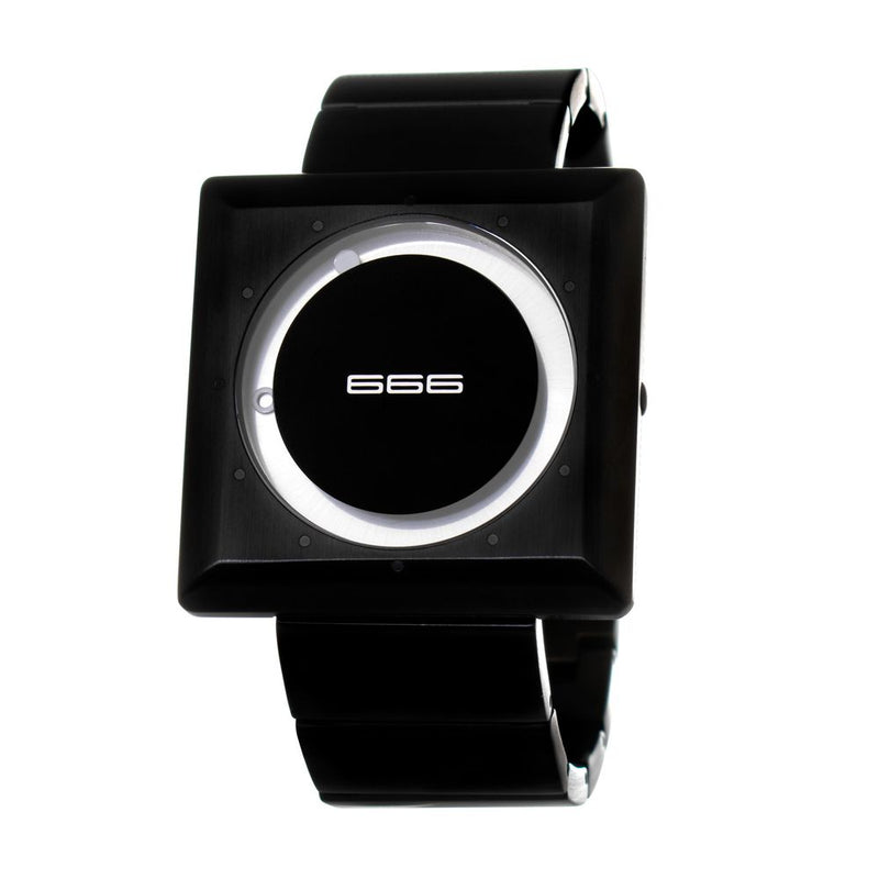 666BARCELONA Black Stainless Steel Dress Watch