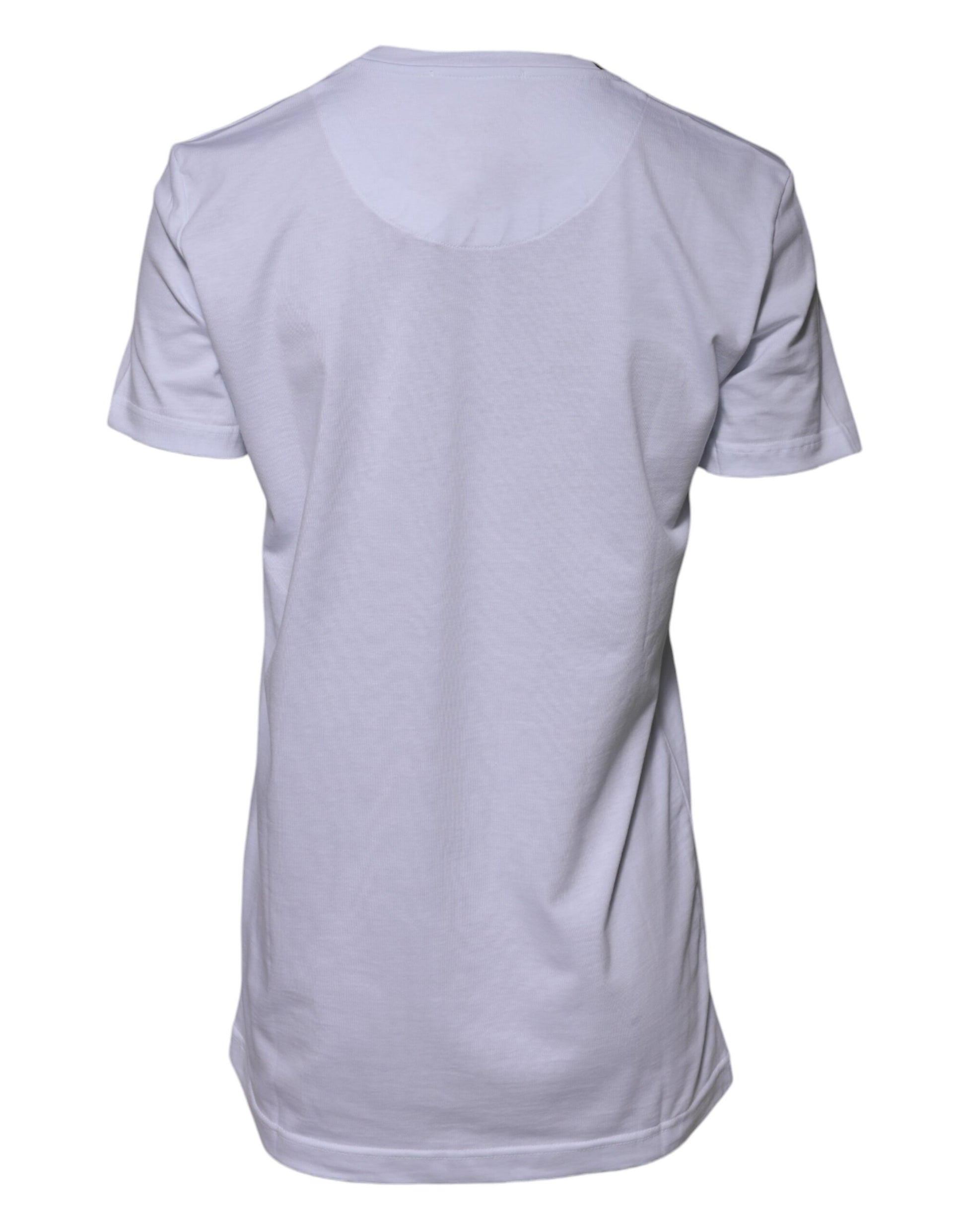 Dolce & Gabbana White Cotton Goodluck 2023 Crew Neck T-shirt - ClickThatClicks 