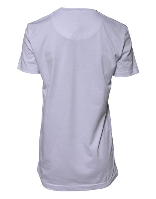 Dolce & Gabbana White Cotton Goodluck 2023 Crew Neck T-shirt - ClickThatClicks 