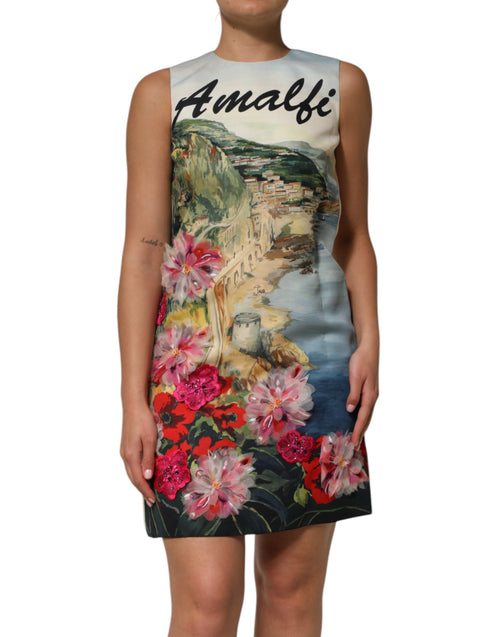 Dolce & Gabbana Multicolor Crystal Embellished Mini Dress - ClickThatClicks 