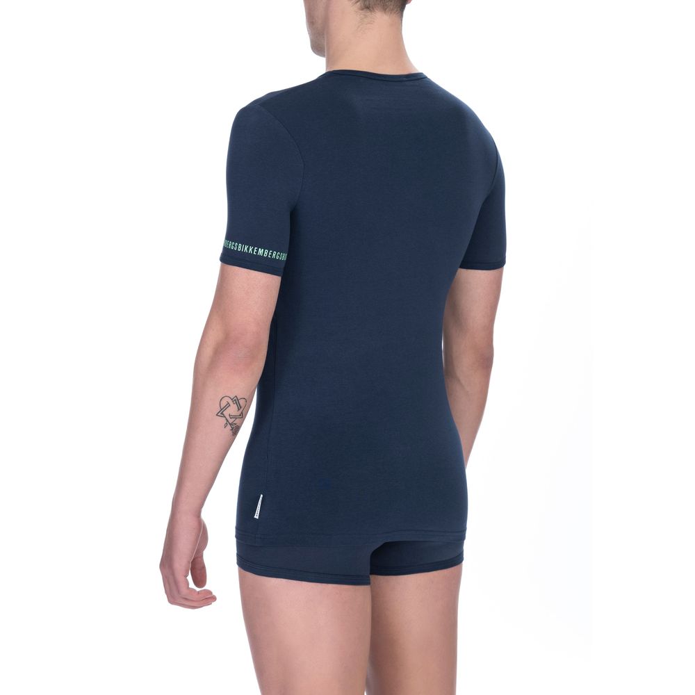 Bikkembergs Black Cotton Men's T-Shirt Twin Pack - ClickThatClicks 