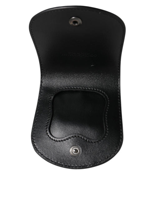 Dolce & Gabbana Black Exotic Skin Coin Condom Case Holder Pocket Wallet - ClickThatClicks 