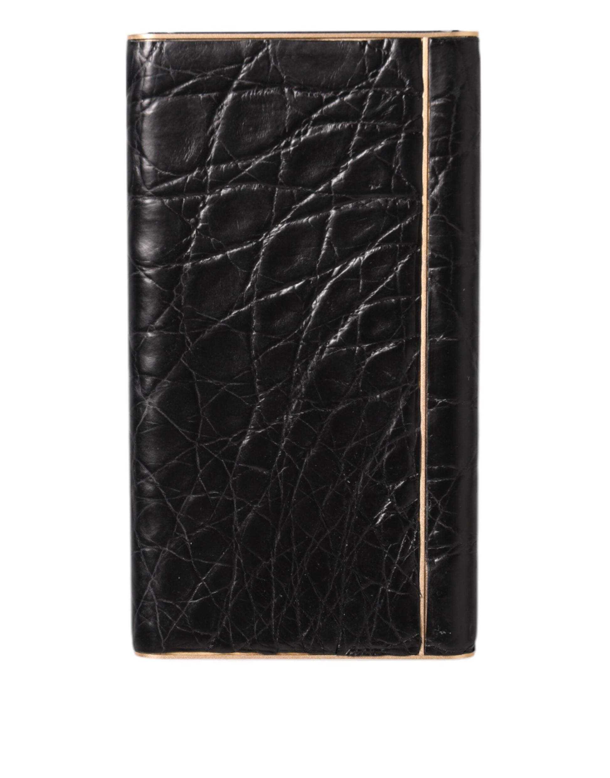 Dolce & Gabbana Black Leather Exotic Skin 3000mAh Power Bank Charger USB - ClickThatClicks 