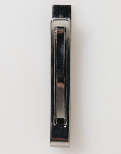 Dolce & Gabbana Silver Tone Brass Logo Branded Men Accessory Tie Clip Bar - ClickThatClicks 