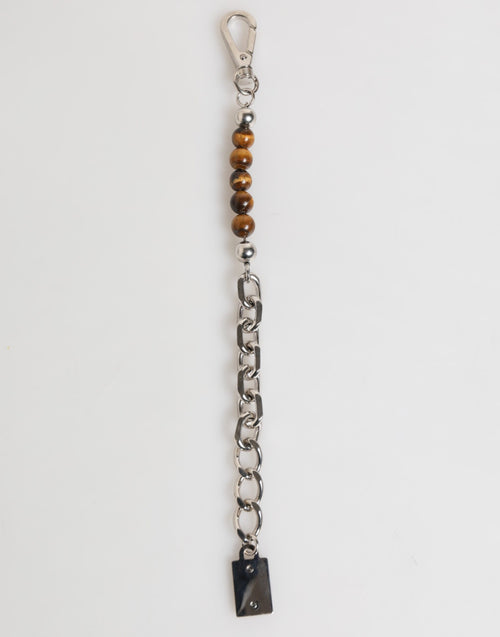 Dolce & Gabbana Silver Chain Brass Beaded Lobster Clasp Logo Men Bracelet - ClickThatClicks 