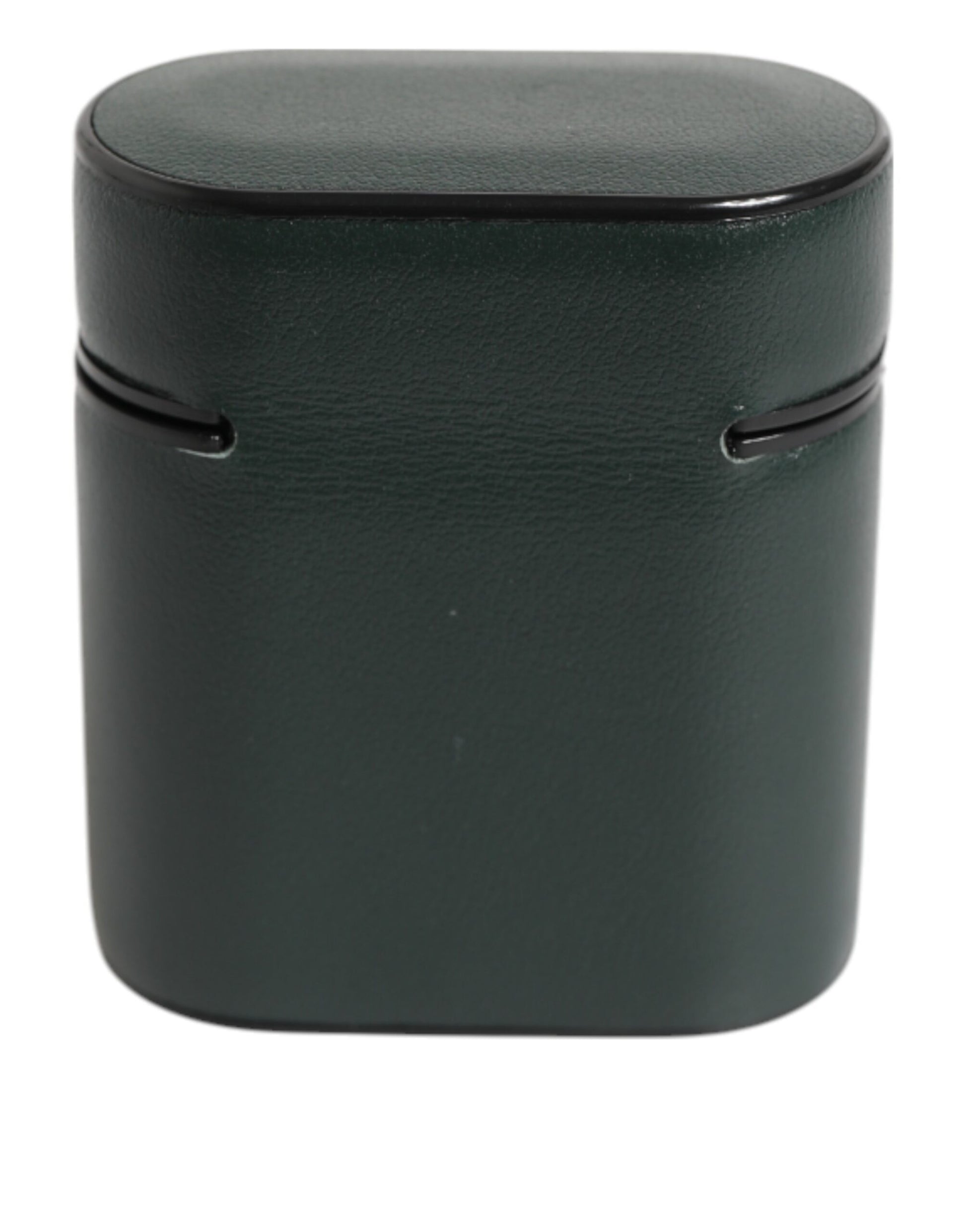 Dolce & Gabbana Black Leather Logo Print Flip Holder Men Airpods Case - ClickThatClicks 
