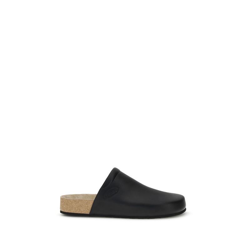 Balenciaga Black Calf Leather Bos Taurus Mules