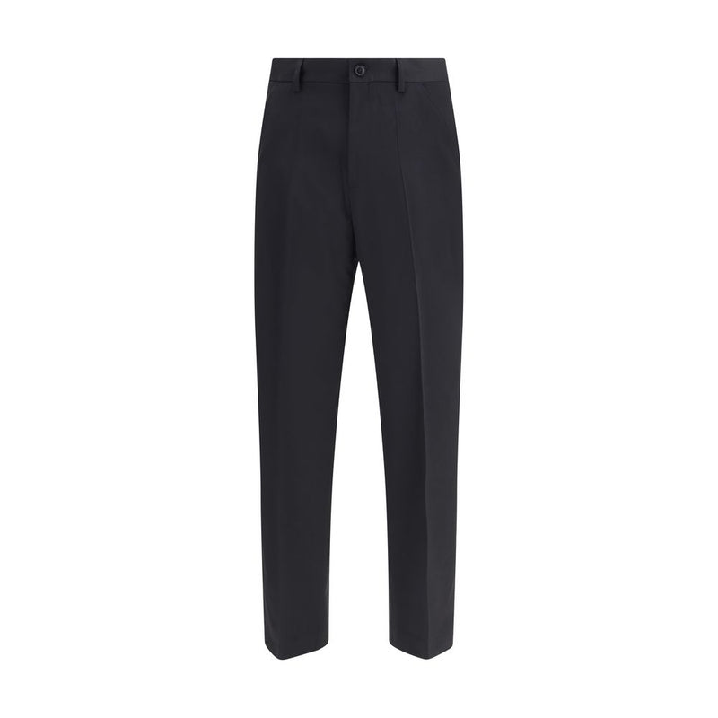 Our Legacy Black Fleece Wool Chino Pants