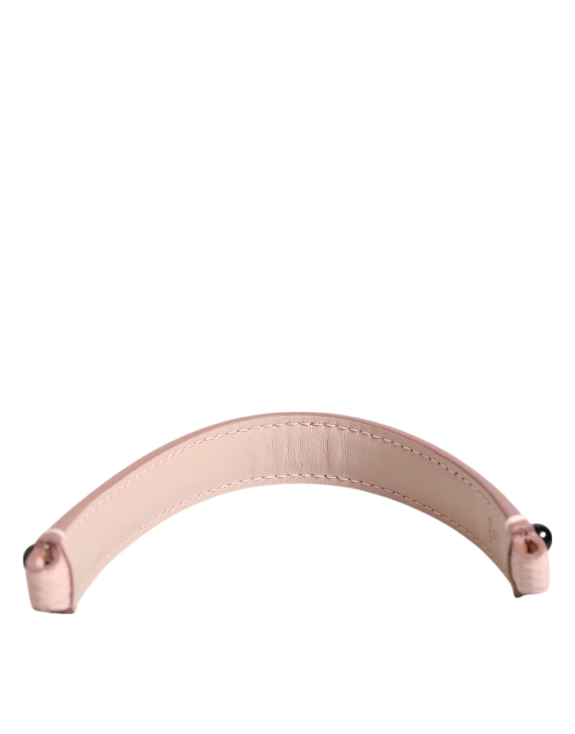 Dolce & Gabbana Light Pink Embellished Leather Bag Handle  Shoulder Strap - ClickThatClicks 