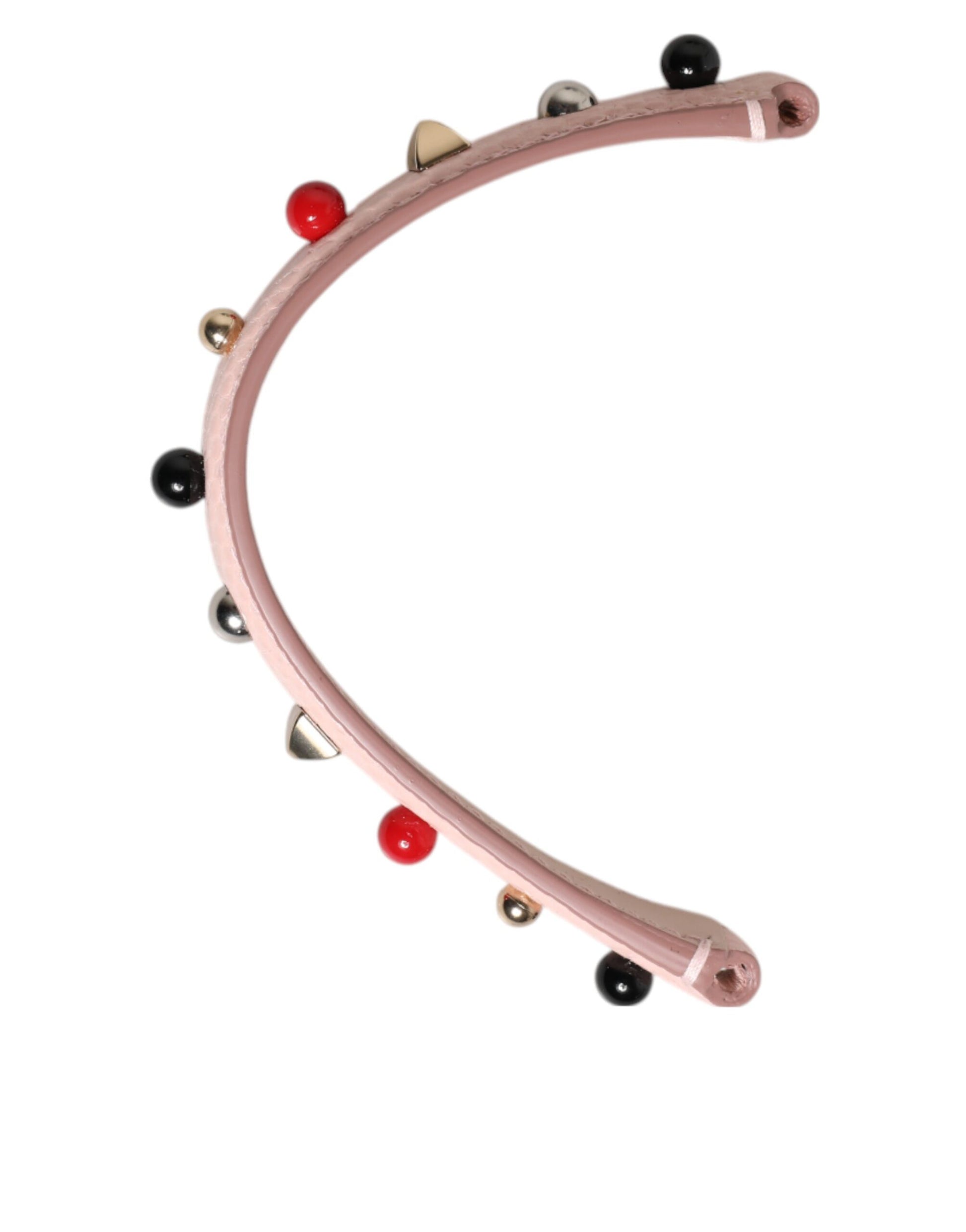 Dolce & Gabbana Light Pink Embellished Leather Bag Handle  Shoulder Strap - ClickThatClicks 