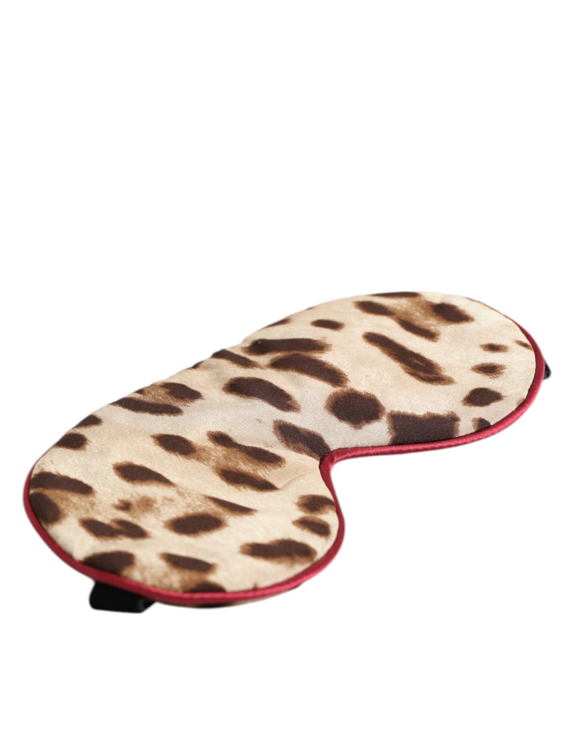 Dolce & Gabbana Brown Leopard Print Silk Women Accessory Sleep Eye Mask - ClickThatClicks 