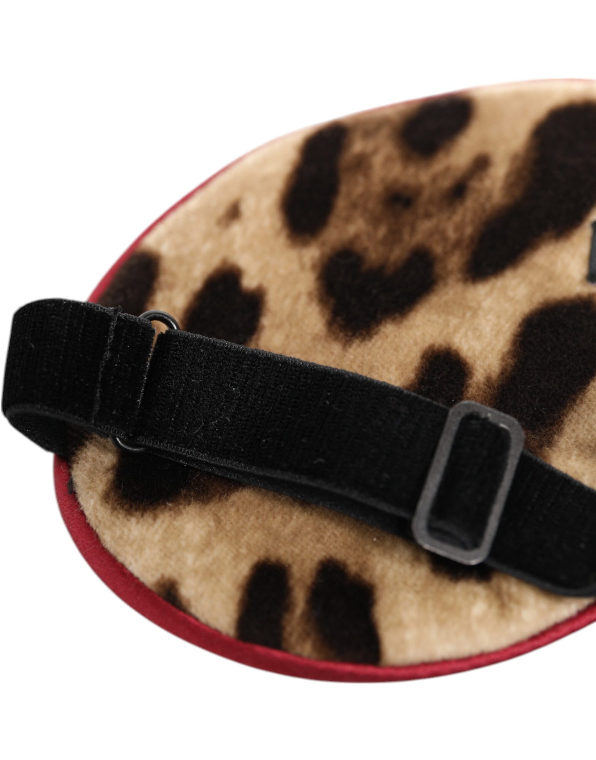 Dolce & Gabbana Brown Leopard Print Silk Women Accessory Sleep Eye Mask - ClickThatClicks 