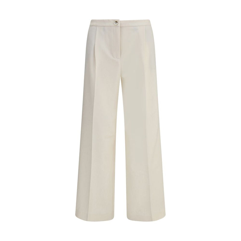 Cruna Cream Polyester Casual Pants