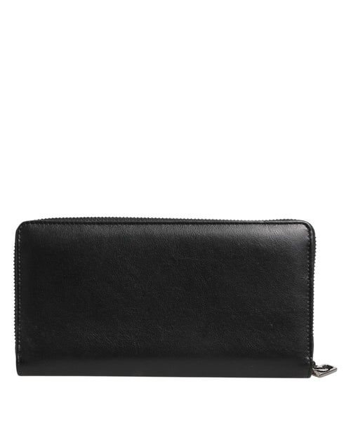 Dolce & Gabbana Black Blue Exotic Leather Men Continental Clutch Wallet - ClickThatClicks 