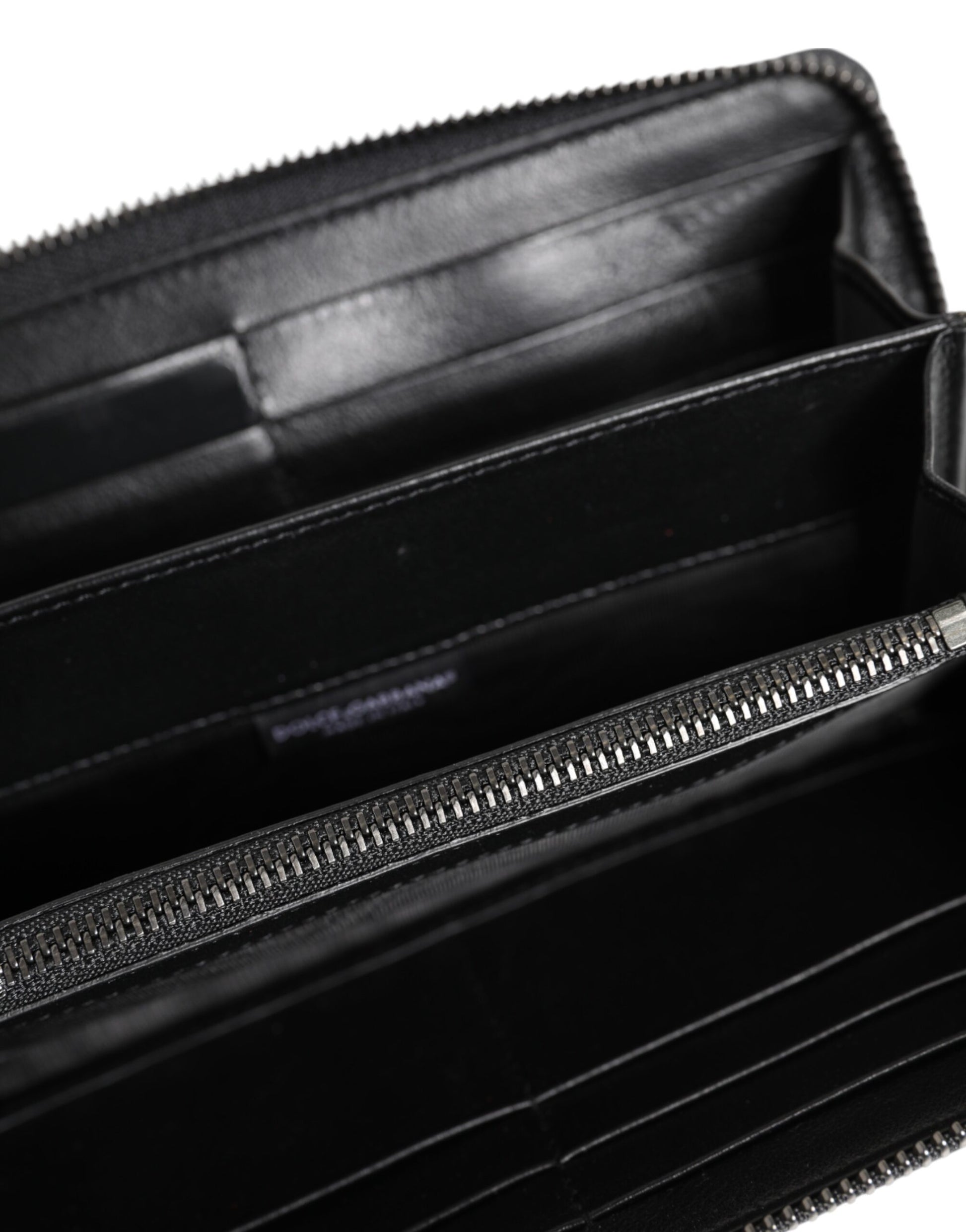 Dolce & Gabbana Black Blue Exotic Leather Men Continental Clutch Wallet - ClickThatClicks 