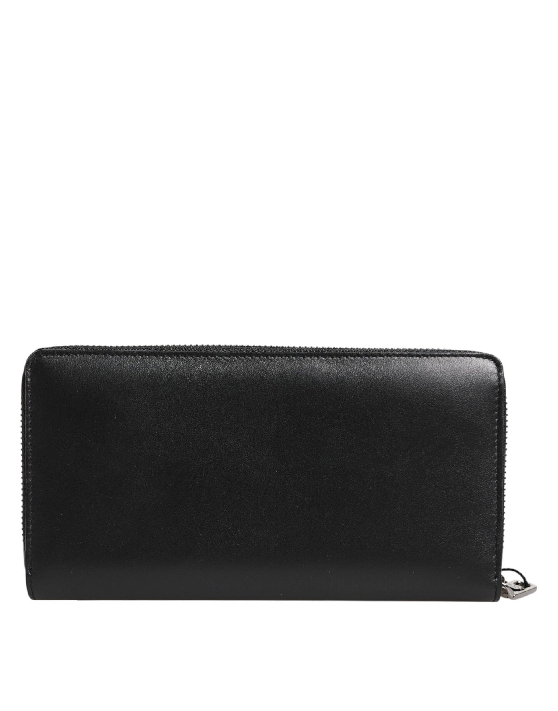Dolce & Gabbana Black Brown Exotic Leather Men Continental Clutch Wallet - ClickThatClicks 