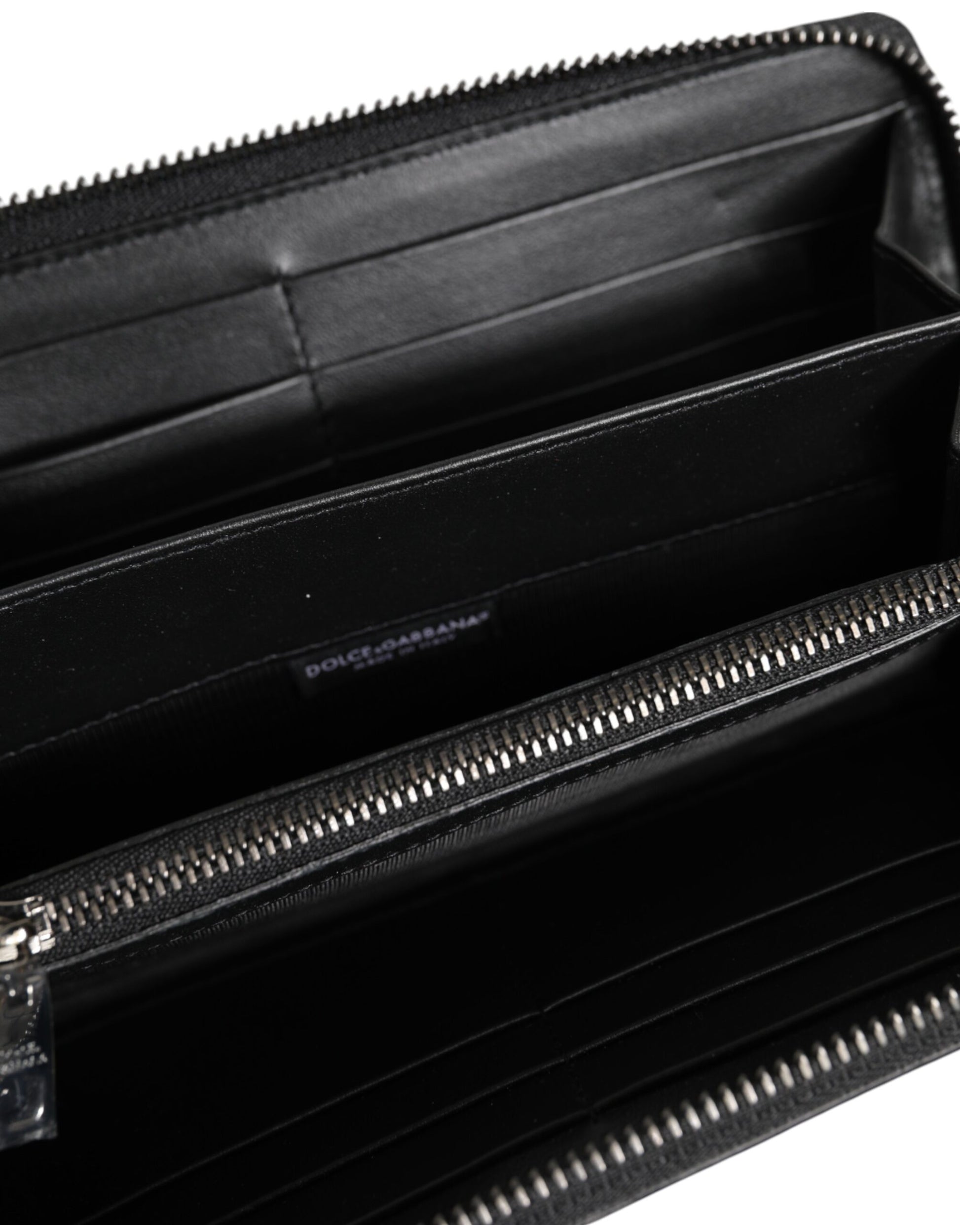Dolce & Gabbana Black Brown Exotic Leather Men Continental Clutch Wallet - ClickThatClicks 