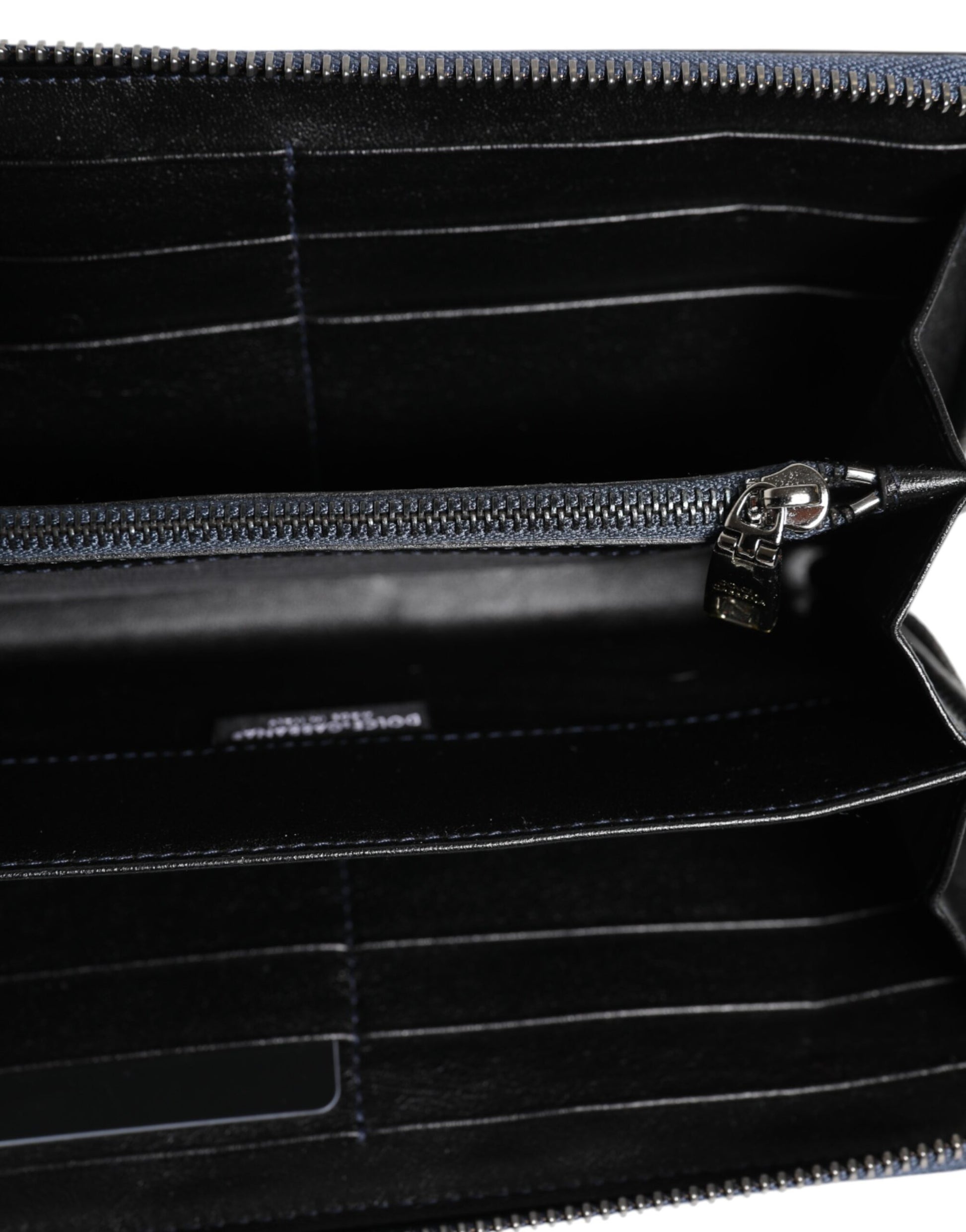 Dolce & Gabbana Black Blue Exotic Leather Men Continental Clutch Wallet - ClickThatClicks 