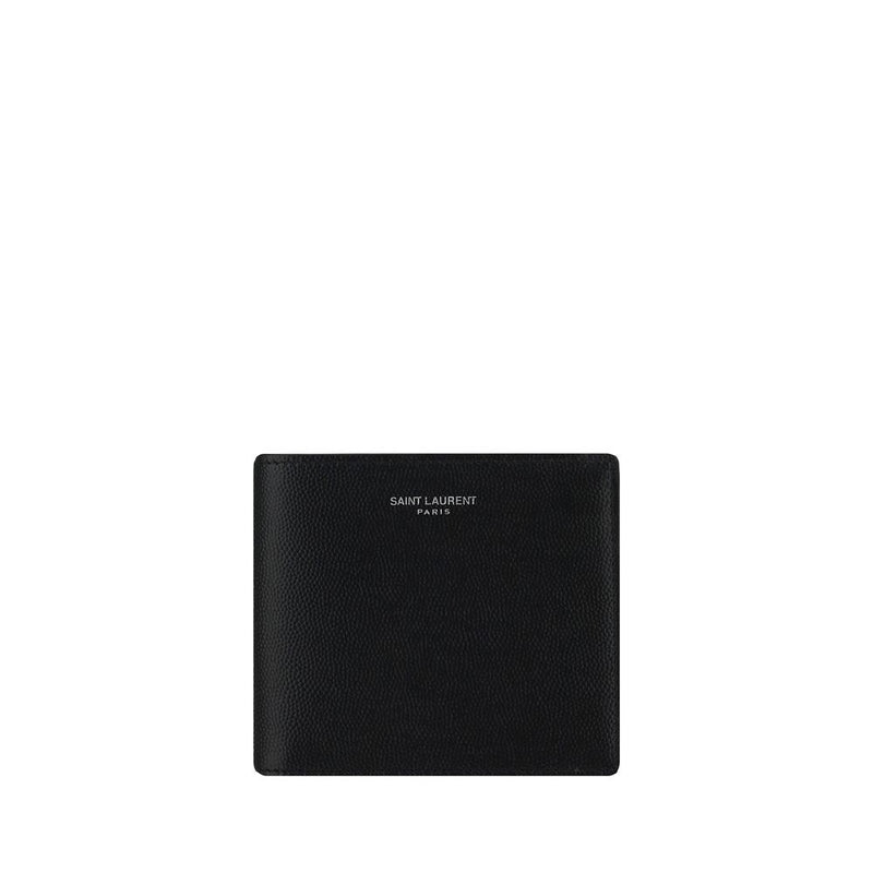 Saint Laurent Black Calf Leather Bos Taurus Wallet