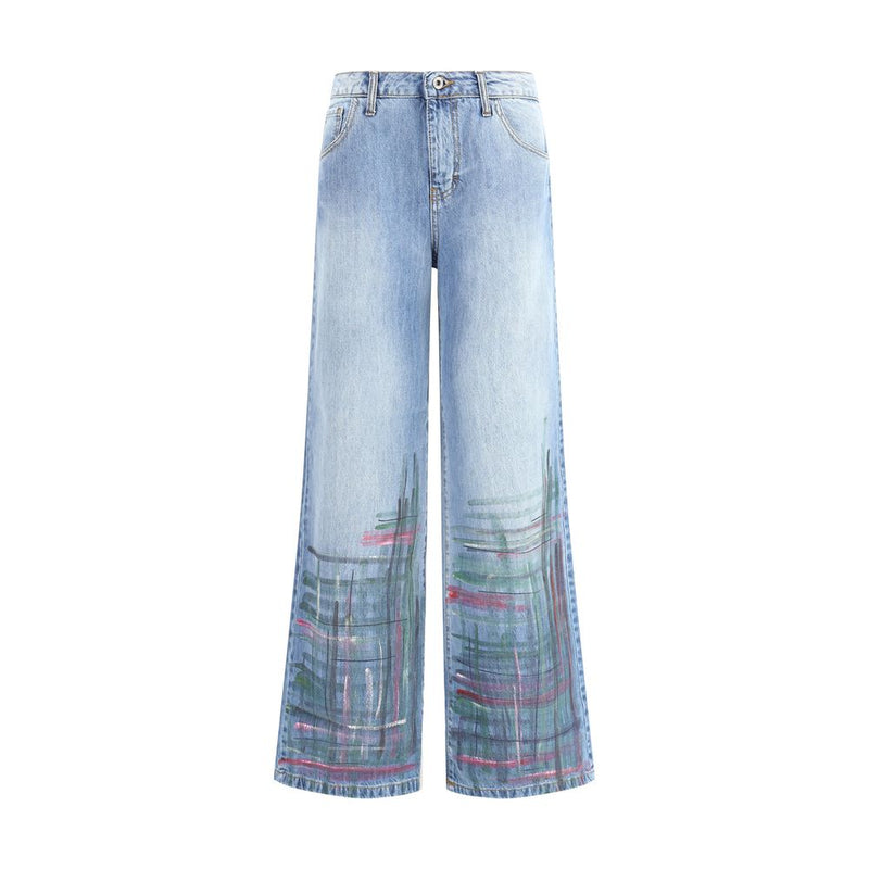 Ella Blue Cotton Jeans Denim