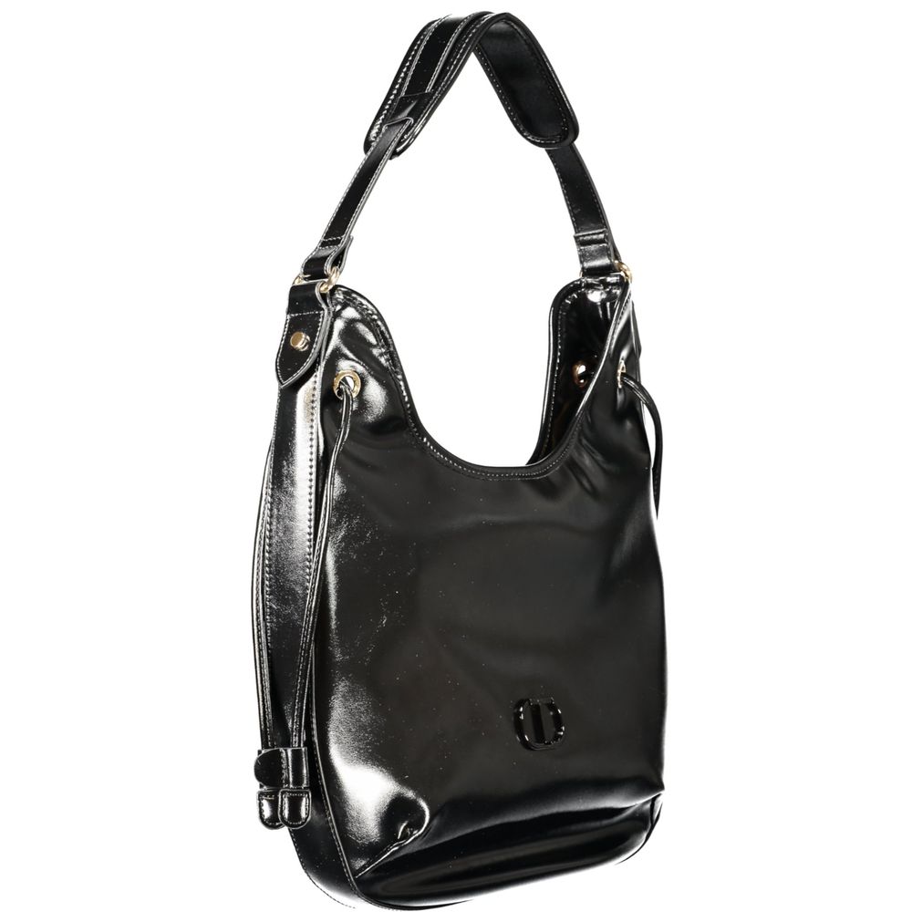 Twinset Black Polyurethane Women Hobo Bag - ClickThatClicks 