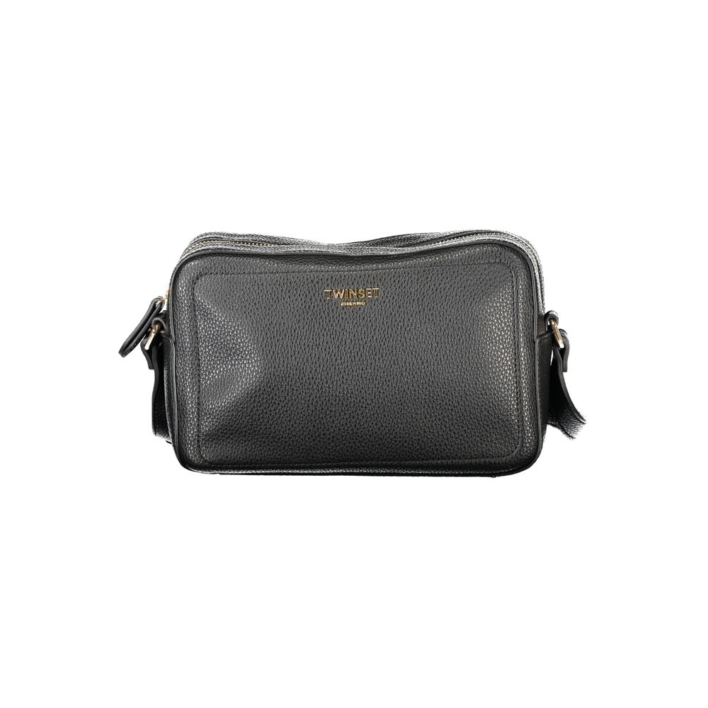 Twinset Black Polyurethane Women's Camera Bag - ClickThatClicks 