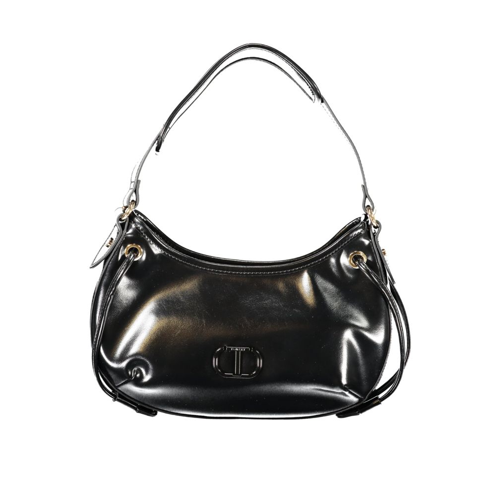 Twinset Black Polyurethane Women Hobo Bag - ClickThatClicks 