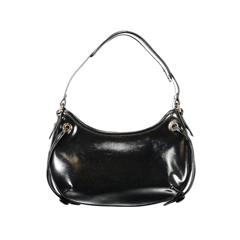 Twinset Black Polyurethane Women Hobo Bag - ClickThatClicks 