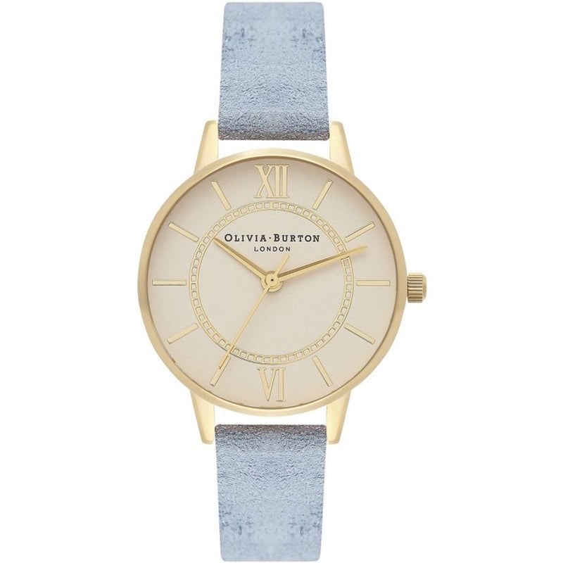 Olivia Burton Blue Artificial Leather Dress Watch
