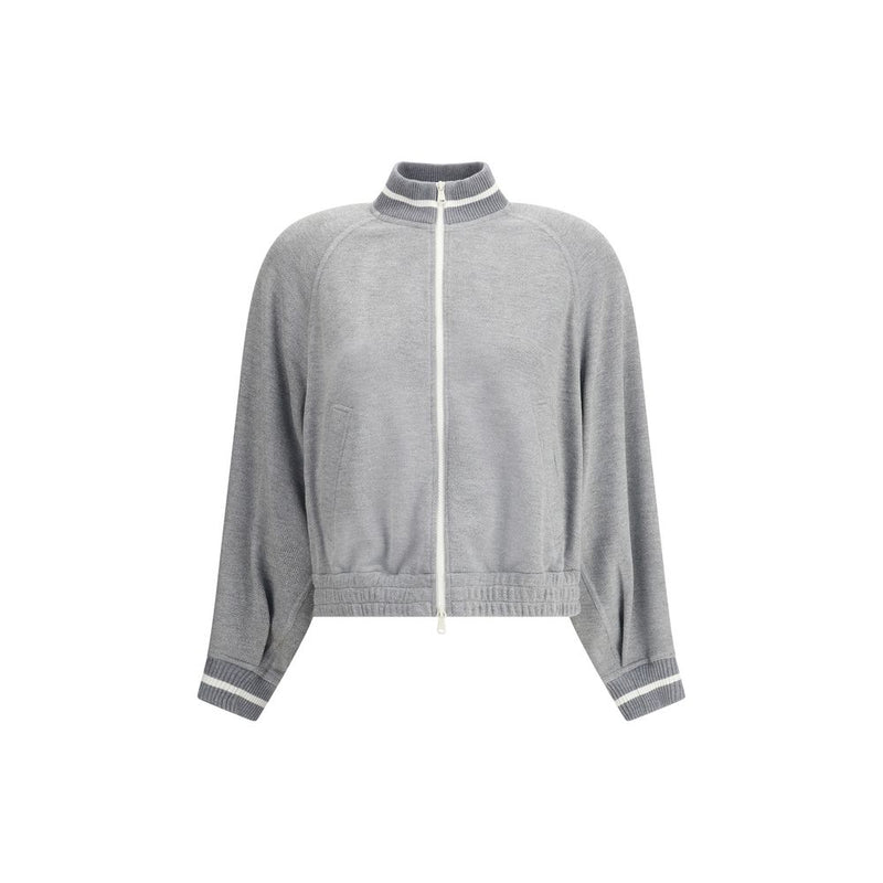 Brunello Cucinelli Gray Viscose Sweatshirt