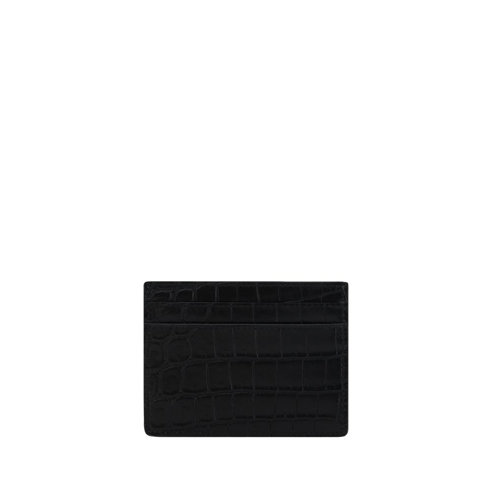 Saint Laurent Black Calf Leather Bos Taurus Wallet - ClickThatClicks 