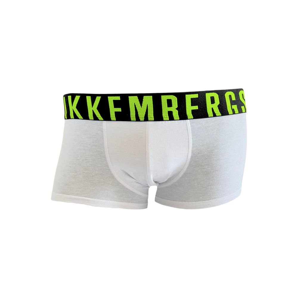 Bikkembergs White Cotton Men Boxer - ClickThatClicks 