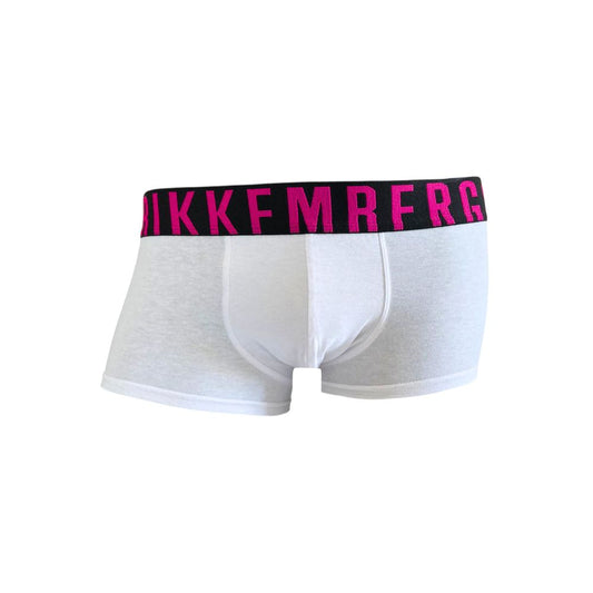 Bikkembergs White Cotton Men Boxer - ClickThatClicks 