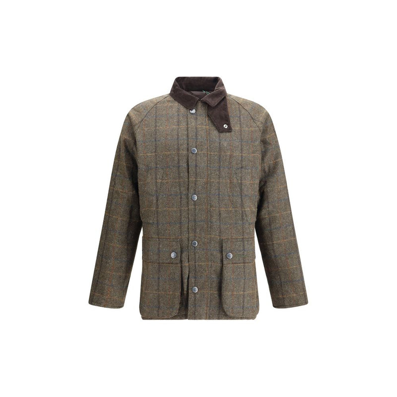 Barbour Green Wool Coat