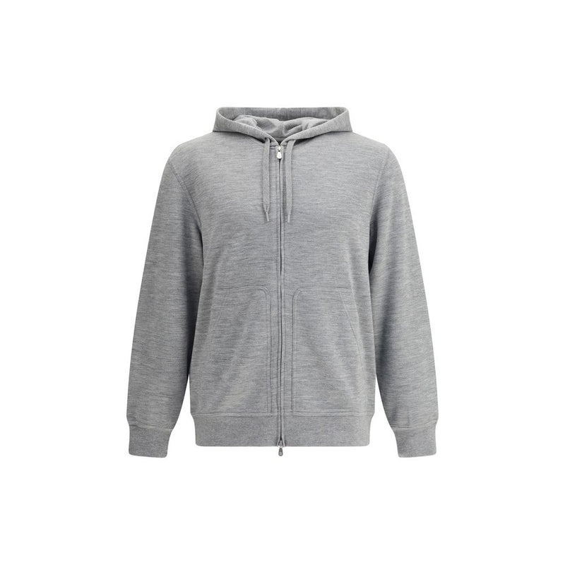 Brunello Cucinelli Gray Cashmere Sweatshirt