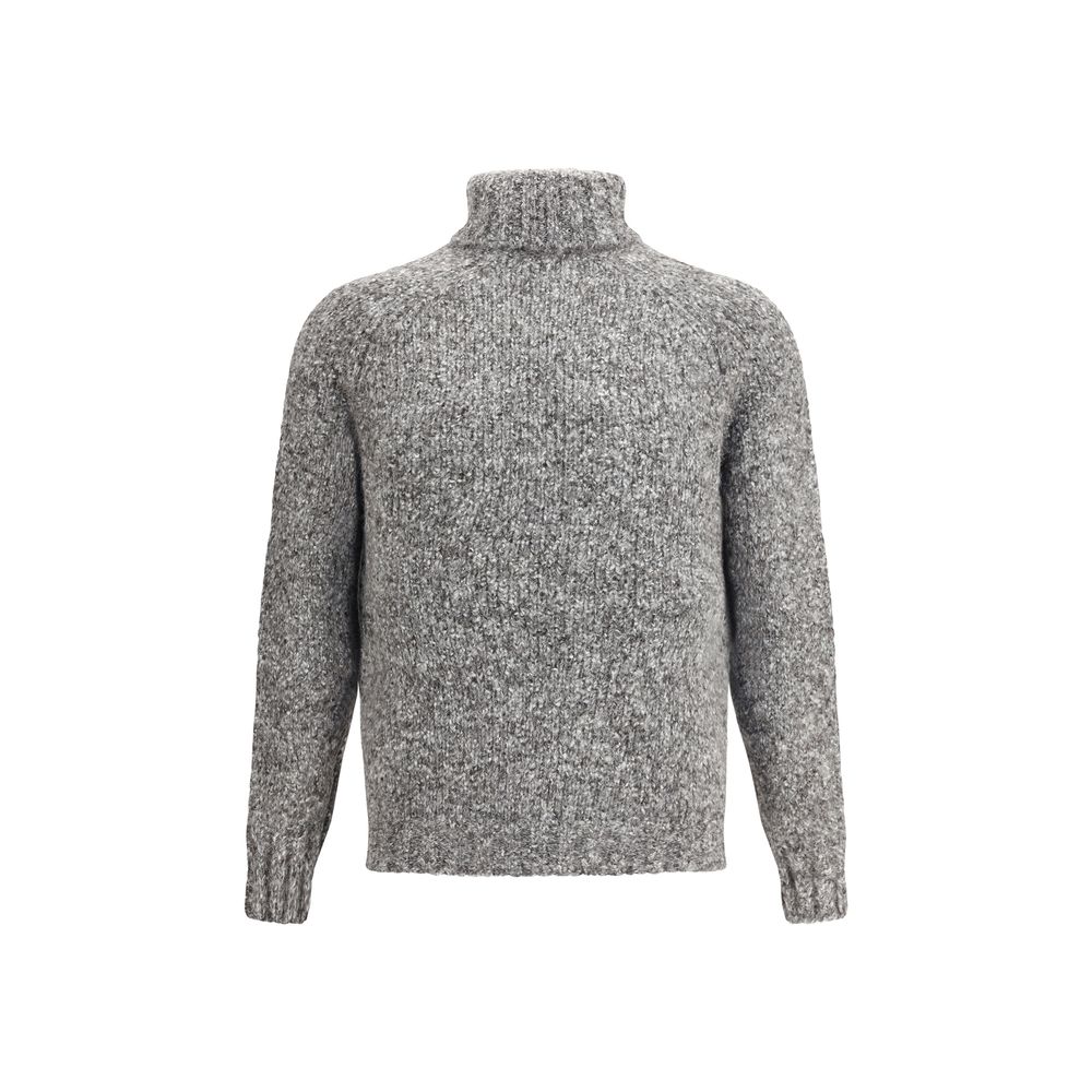 Brunello Cucinelli Gray Alpaca Vicugna Pacos Turtleneck