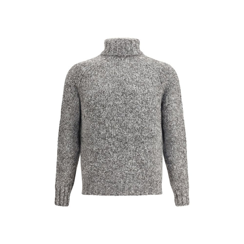 Brunello Cucinelli Gray Alpaca Vicugna Pacos Turtleneck