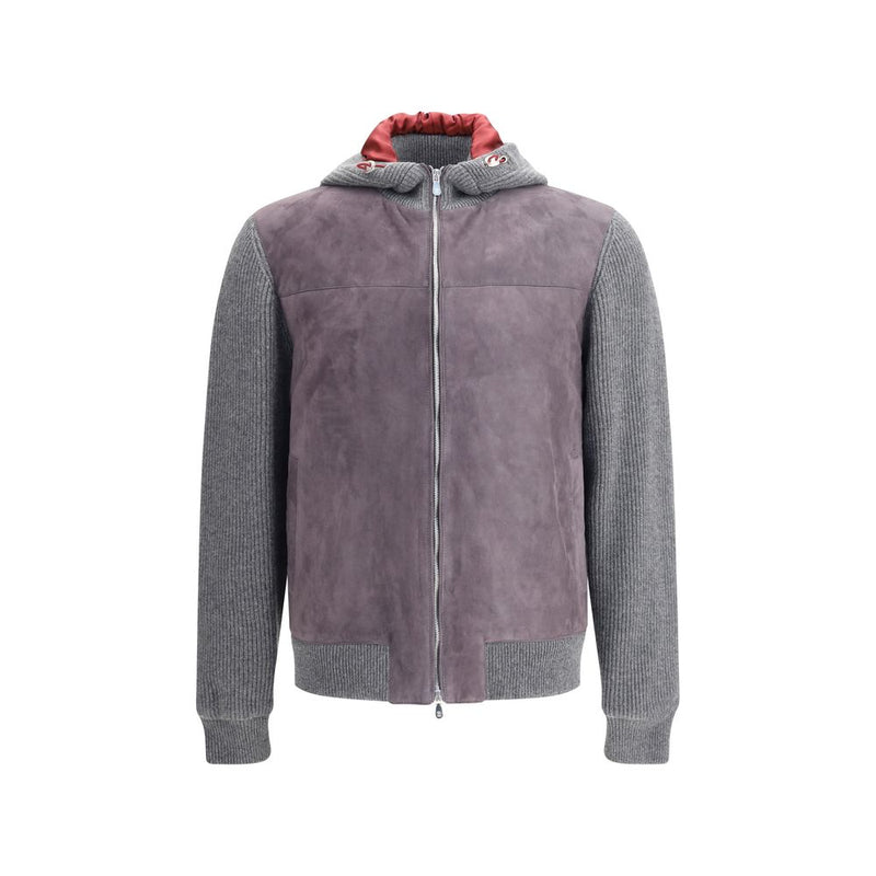 Brunello Cucinelli Gray Wool Jackets And Coat